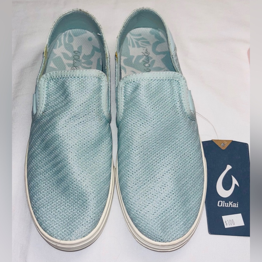 Olukai Women’s Pehuea Slip On Sneakers in Swell